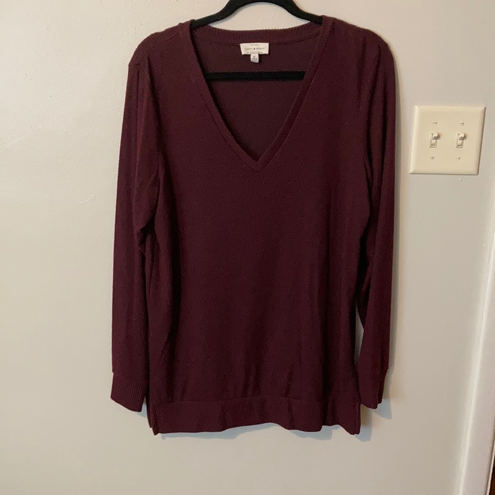 Lucky BRAND Women's V-neck Tunic Long Sleeves